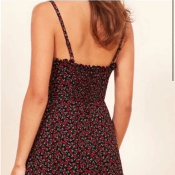 RARE Reformation Frannie Floral Mini Dress Size 2 - Picture 2 of 7